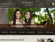 Tablet Screenshot of barnesdentalassociates.com